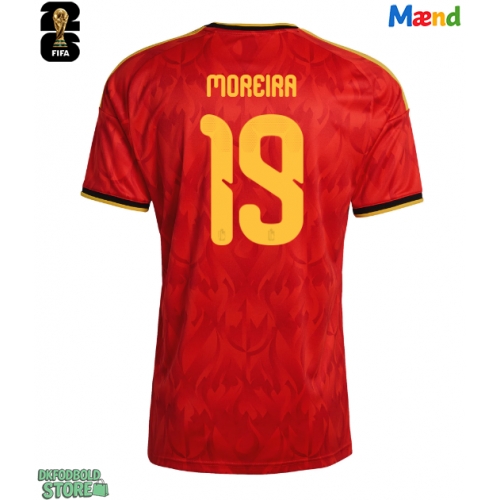 Belgien Diego Moreira #19 Replika Hjemmebanetrøje VM 2026 Kortærmet